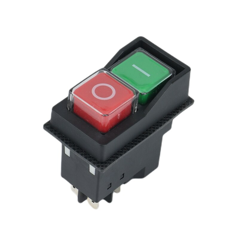 250V 16A Waterproof Magnetic on Off Switch KLD28 Start Stop Magnetic on Off Switch for Workshop Machines: black