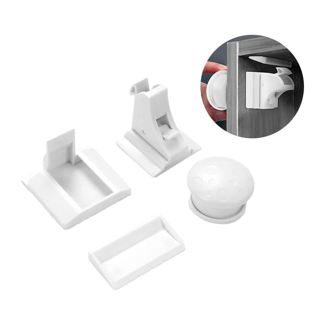 Magnetic Child Lock Baby Safety Baby Protections Cabinet Locks Door Security Locker Lock Drawer Invisible Kids I1W7