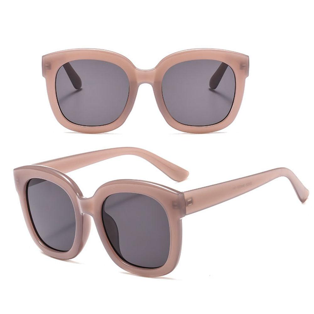 Retro Simple Big Wide Frame Sunglasses Wide Frame Multicolor Sunglasses: 04