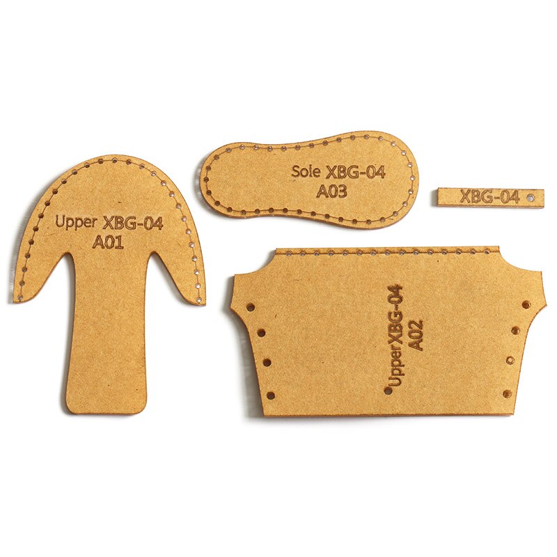 1Set DIY Acrylic Template Small Shoes Boots Pendant Leather Craft Pattern DIY Stencil Sewing Pattern 4*8.5cm
