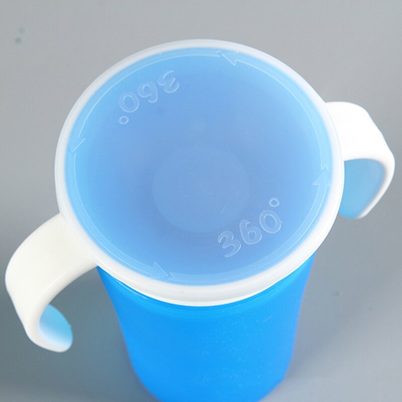 Tasse magique d&#39;apprentissage pour bébé, peut être tournée à 360 degrés, gobelet étanche pour enfant, bouteille d&#39;eau de 260ML