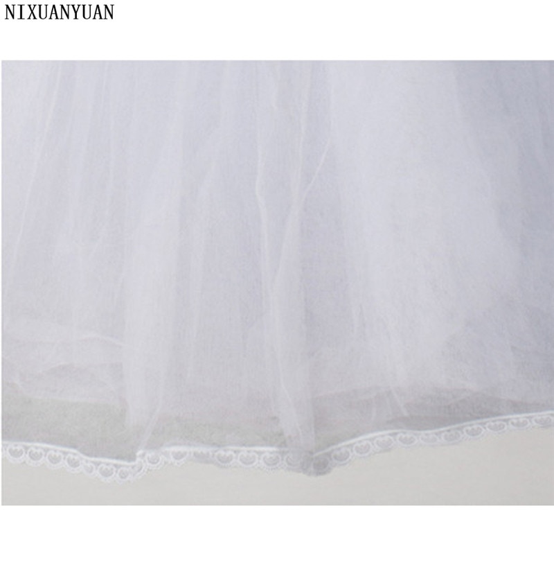Wedding Petticoat Bridal Wedding Accessories White Petticoat With Hem Lace Appliques Ball Gown Petticoat For Wedding Dress