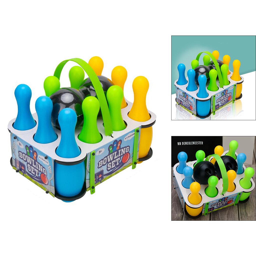 Boules de Bowling en plastique, ensemble de jeu pour enfants d'âge scolaire, pour garçons et filles: 10 Pin 22cm B