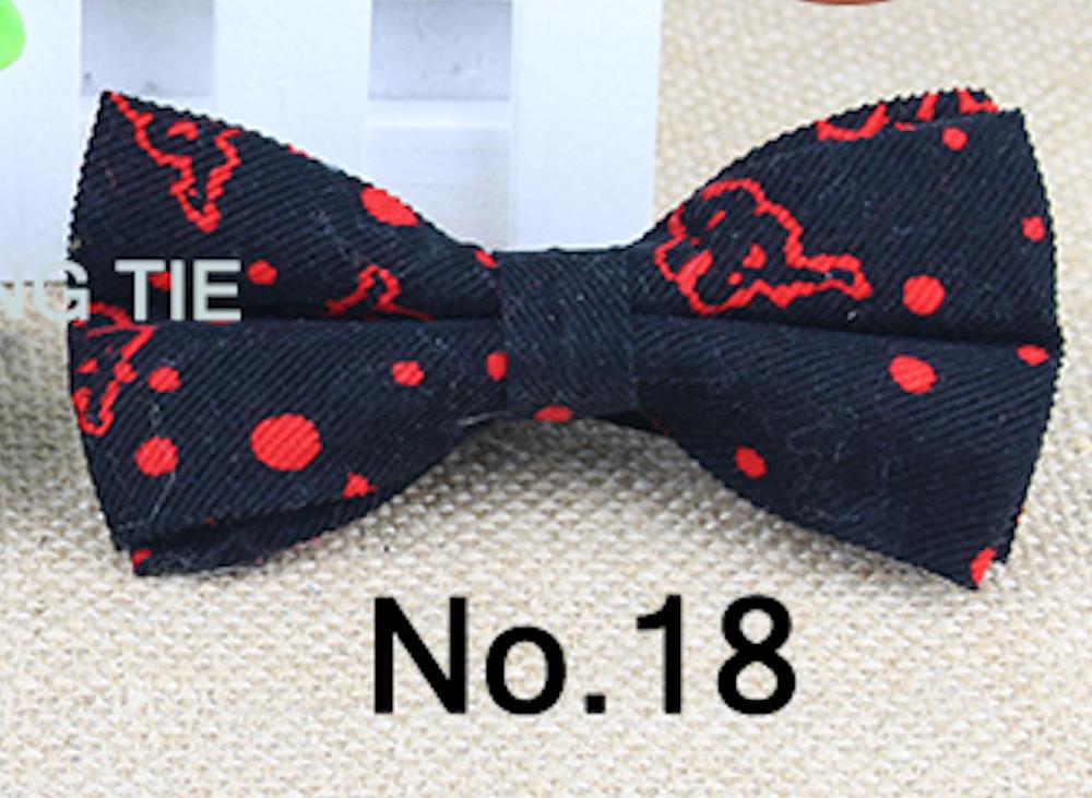 Nœuds en daim pour hommes, Micro, cuir de marié, Plaid souple, cravate souple, solide, papillon Gravata, nœuds de mariage: No.18