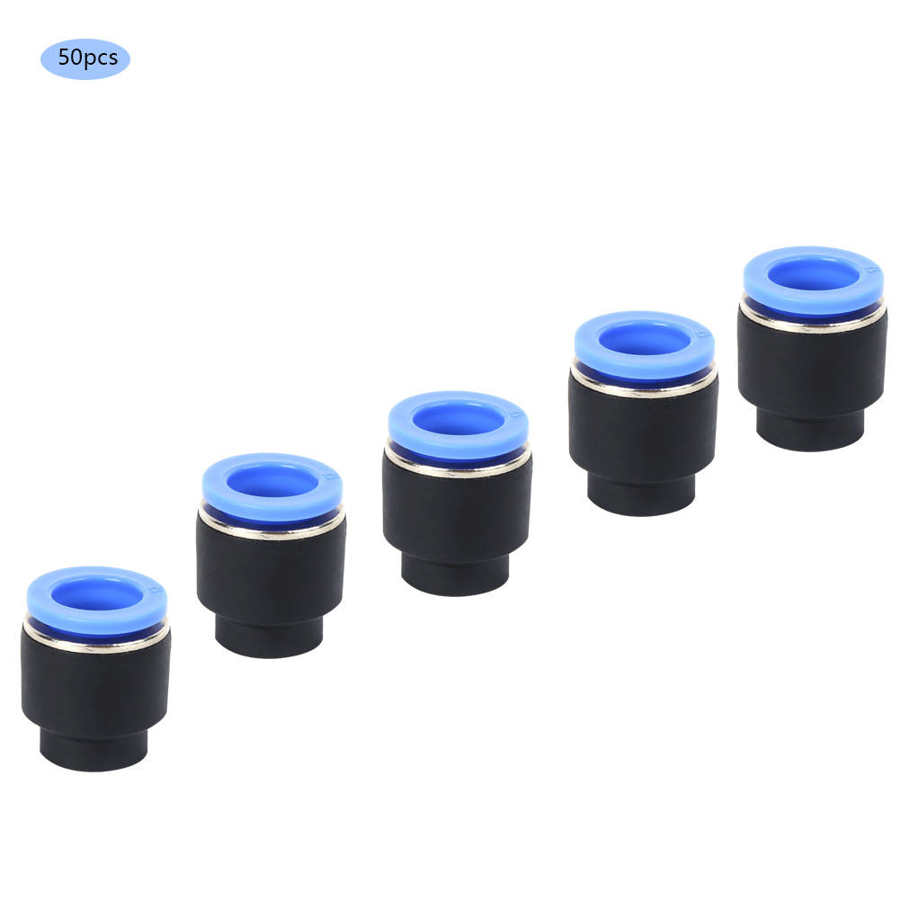 50PCs 1.0MPa Aie Pipe Plug Pneumatic Cap Industrial Appliances Quick Insert PPF12 Oval Release Ring