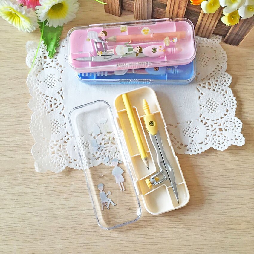 120mm Long Pencil Compass with Storage Box, Woodworking Compass, Metal Students Compass for Geometry, Drawing, Drafting