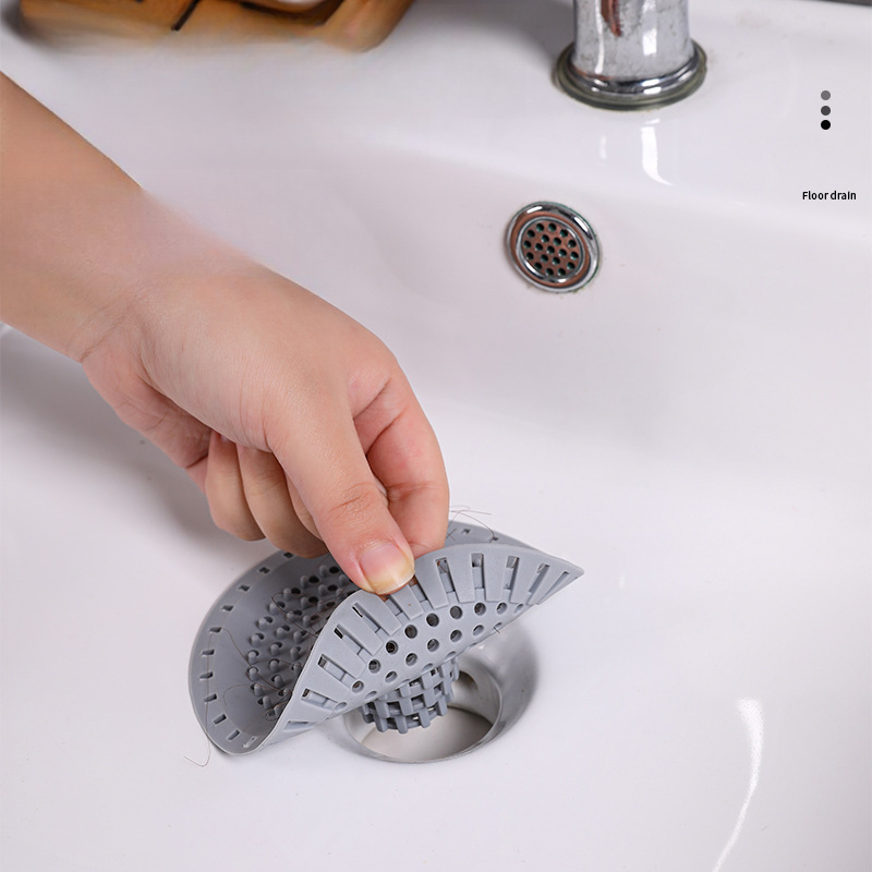 Filtro de fregadero de cocina, colador de drenaje de silicona, filtro de suelo de ducha para el hogar, coladores de fregadero, recogedor de pelo para accesorios de baño