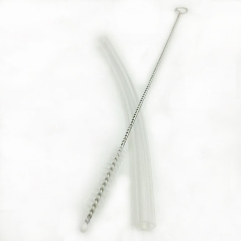 5/10/20/40 Stks/set Rvs Babyfles Stro Borstel Aquarium Stro Glazen Buis Spiraal zachte Stro Reinigingsborstel