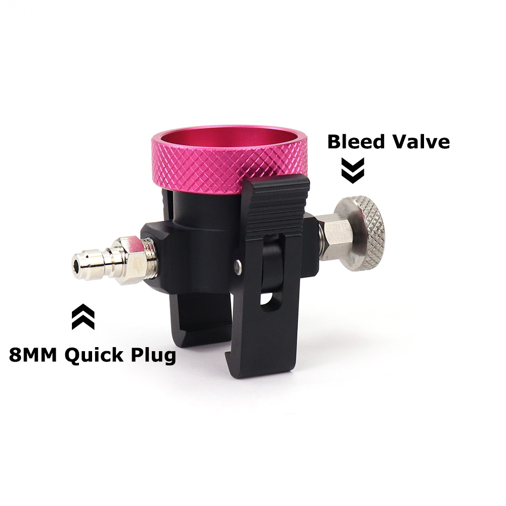 Soda Quick Connect Pink Co2 Cylinder Refill Adaptor Filling Station Fit Sodastream Terra DUO Art Pink Cylinder: Dark Grey