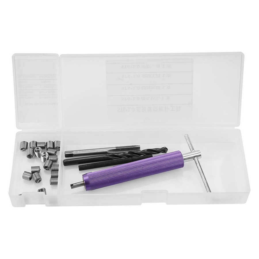 M6*1 0 Car Engine Block Restoring Damaged Thread Repair Insert Tool Kit