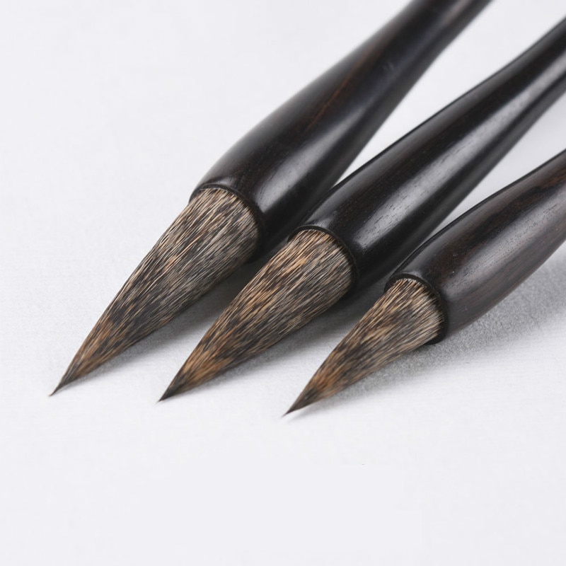 Ratón pelo cepillos pluma caligrafía tradicional China cepillo pluma pincel de pelo de rata pluma chino pincel para pintar