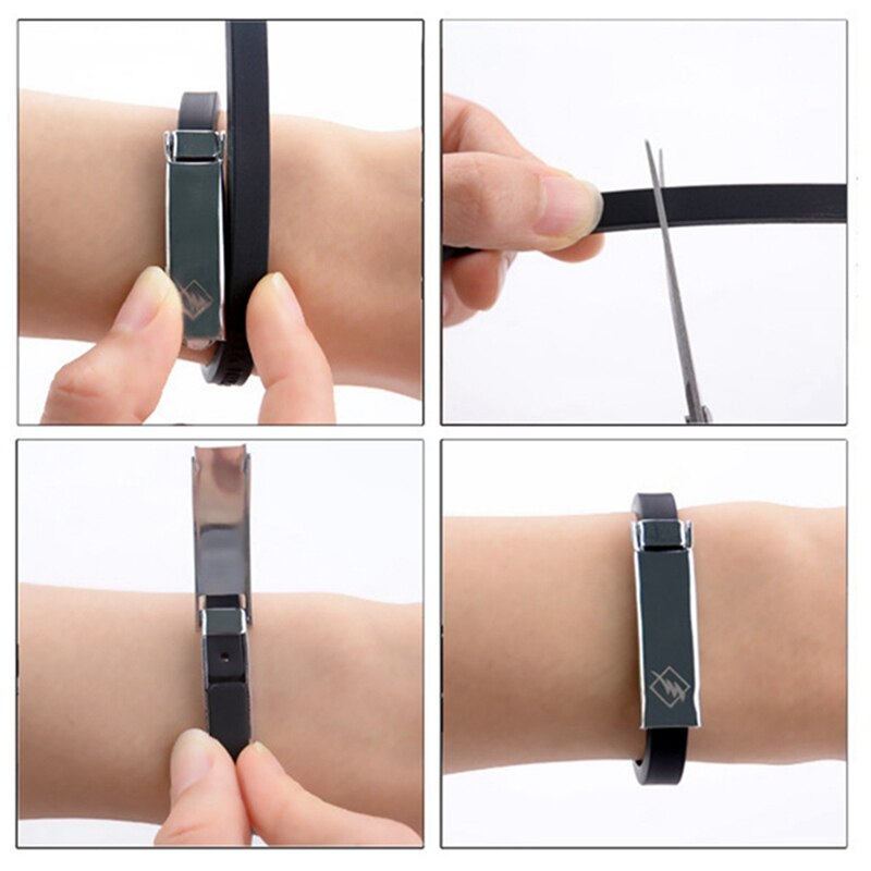 1 pc justerbart antistatiskt armband trådlöst antistatiskt handledsrem med 1 pc statisk eliminator för att ta bort kroppen statisk
