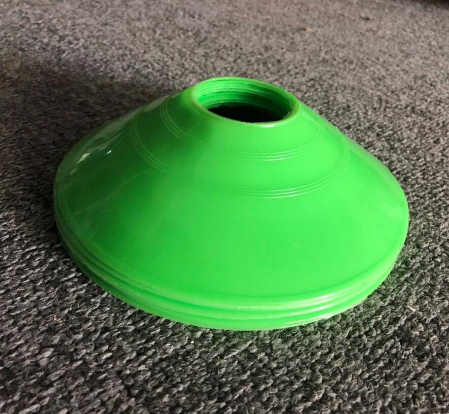 Outdoor Sport Voetbal Rugby Speed Training Disc Cone Cross Track Ruimte Marker Inline Schaatsen Cross Speed Training 5Pcs: green