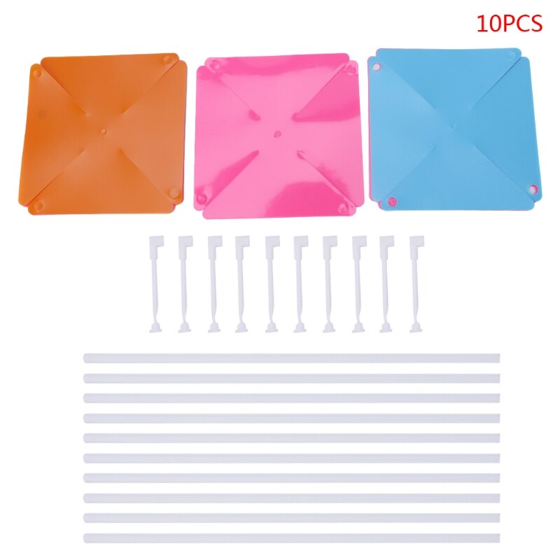 10Set Windmill Pinwheel Wind Spinner Garden Yard Art Decoration Outdoor Toys DIY XX9E: 3