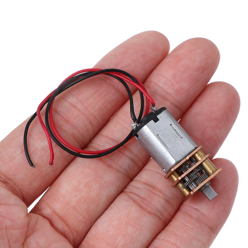 5V Steel Gear N20 Mini Precision DC Geared Motor D-Axis Speed Reduction Motor