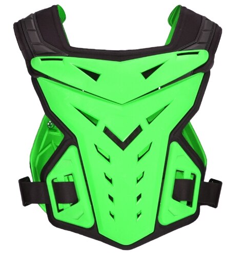 Soporte de espalda de seguridad para deportes, equipo de protección para motocicleta, protector de ciclismo, equipo de protección para carreras, protector de pecho: Verde