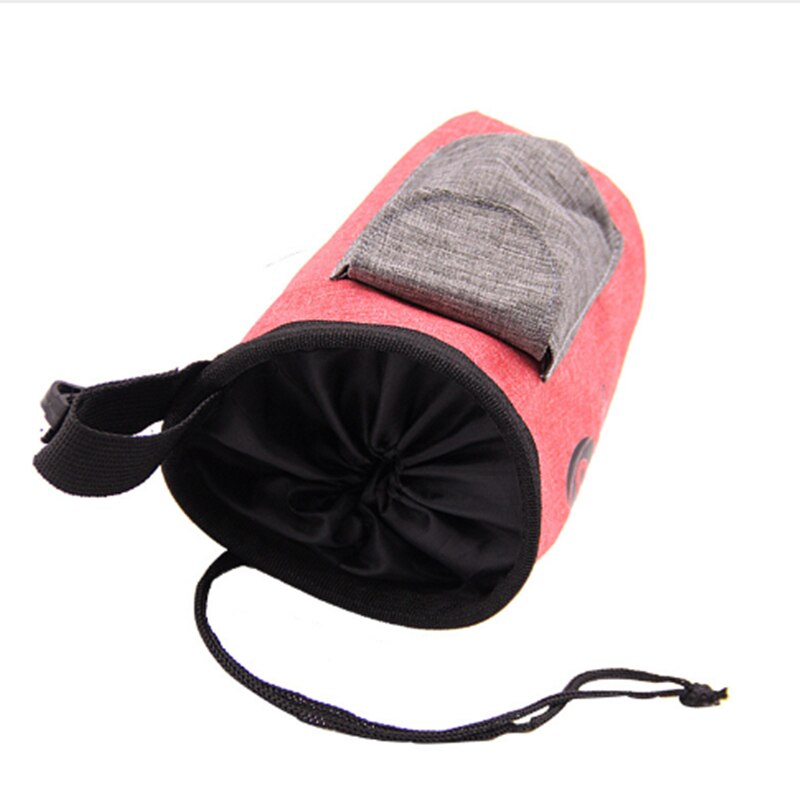 Bolsa de comida para mascotas multifuncional, ajustable, impermeable, bolsillo de entrenamiento, bolsa portátil para aperitivos, suministros para mascotas