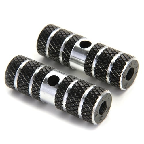 2 x bmx mountainbike fiets as pedaal legering voet stunt pegs cilinder zwart