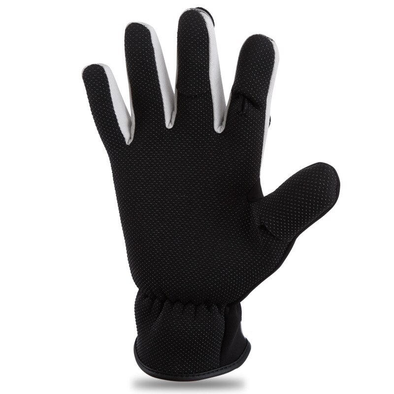 Drie Vinger Gesneden Touchscreen Ijsvissen Handschoenen Warme Fleece Anti-Slip Ijs Hengelen Waterafstotend Winddicht Visser Handschoenen