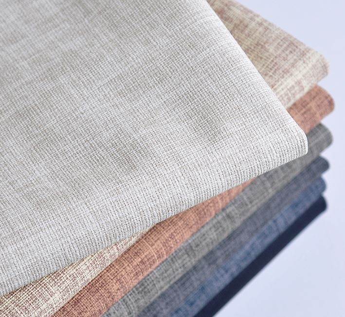 138*100cm linen Textured leather soft PU leather fabric PU artificial leather for sofa Background wall decorative 0.7mm thick