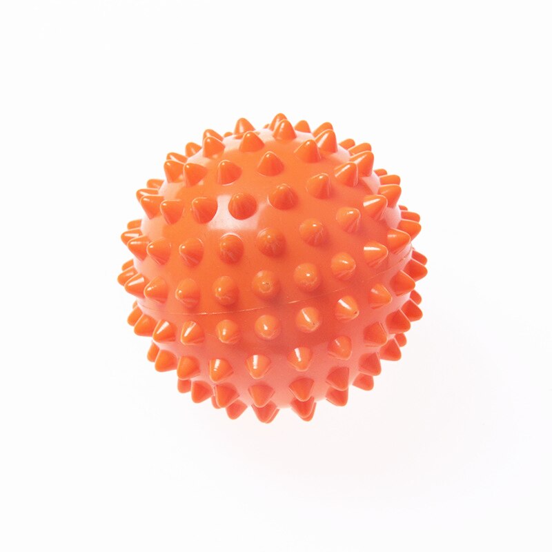 TPR 7CM diametro Hollow Soft Spike Ball recupero della forza della mano esercizio massaggio palla Yoga Fitness massaggiatore appuntito punto di innesco: Arancione