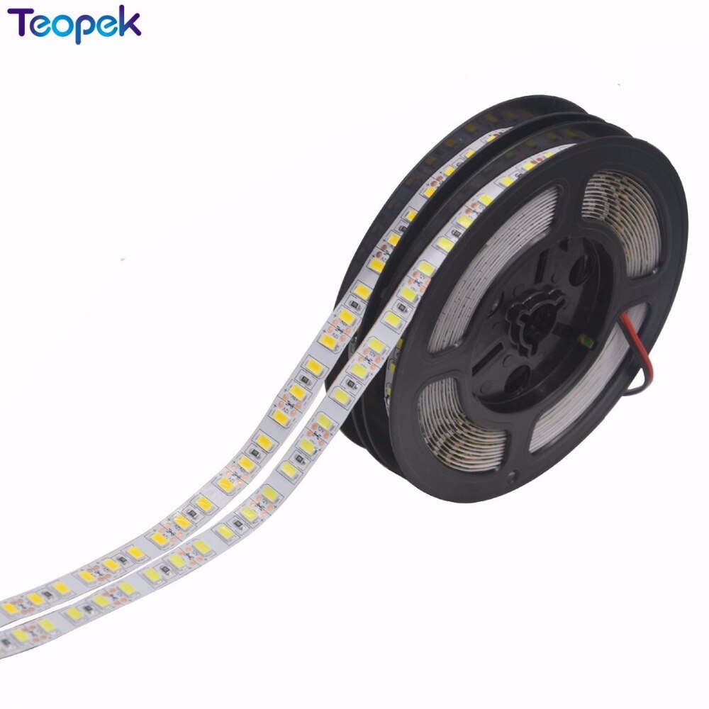 5m 5630 LED strip 120 led/m IP20/IP67 waterdicht, 12V flexibele 600 LED tape, wit/warm wit Natuurlijke Witte kleur LED lint