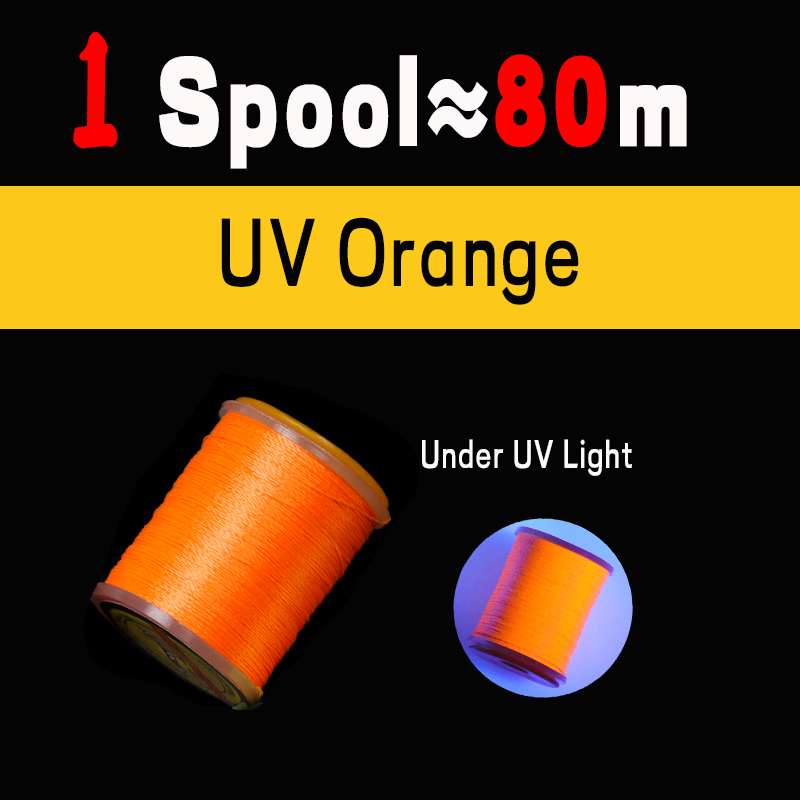 WIFREO-Hilo de atado de moscas Lumo 150D para Lucio, Lucio, moscas, UV Fluo, poliéster, bricolaje, gancho de asistencia, línea de encuadernación, accesorios de pesca, aparejos: Negro