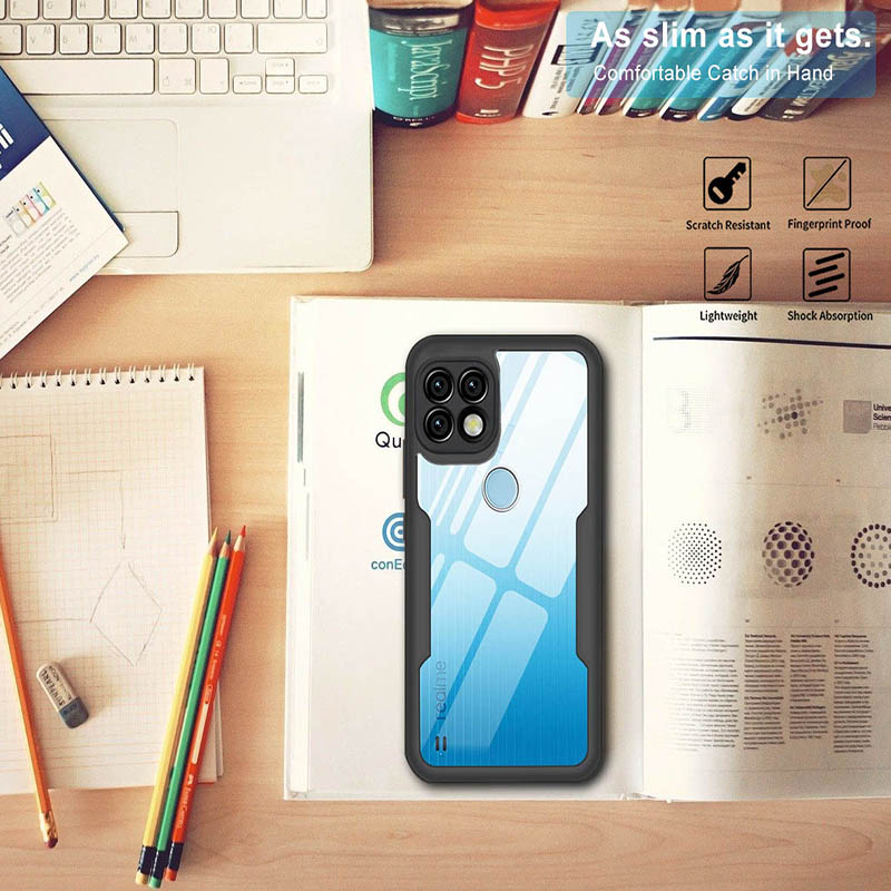 etui 360 pełny pokrywa dla OPPO Realme C21 C21Y C25 C25S C25Y Wstrząsoodporne etui na telefon dla Realme C30S C33 torba Funda