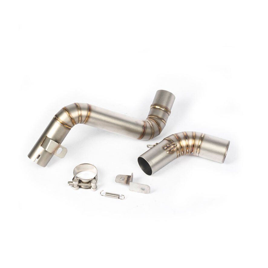 Voor Ktm DUKE200 Duke Jaar Motorfiets Uitlaat Ronde Uitlaat Slip-On Systeem Midden Link Pijp Pit Bike Elleboog racing Gemodificeerde: DUKE200 2012-2018