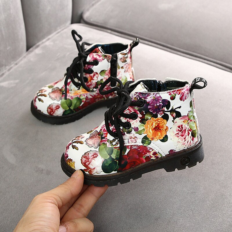 Botas a la para niños y niñas, botines de goma cómodos e informales, estilo coreano, Otoño, 2022: white / 27
