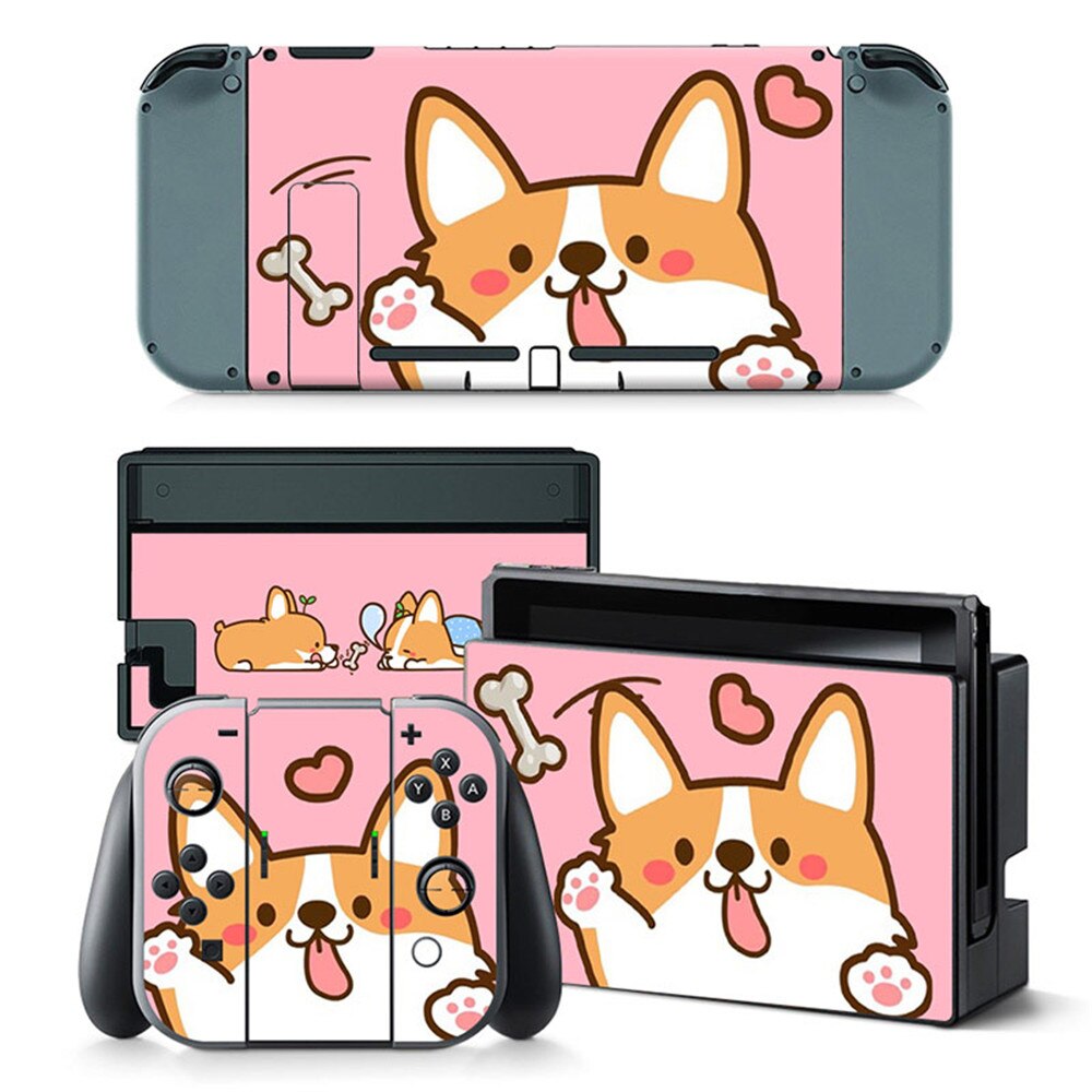 Per ns interruttore di Alta Qualità di Gioco Accessori Sveglio Della Ragazza di Disegno Del Vinile Della Pelle Sticker Protector per Nintendo pelli Adesivi Interruttore: TN-switch-5476