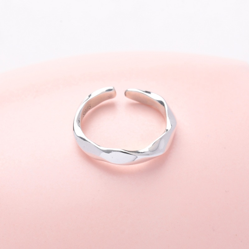 Bagues Vintage en argent Sterling 925 pour femmes, chaînes torsadées, style Punk thaïlandais, redimensionnables