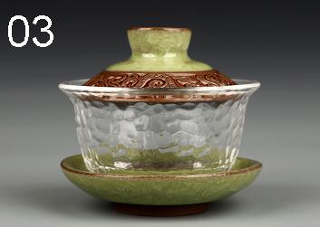 Chinese kungfu gai wan teaset China glass Tea Sets Dehua gaiwan tea porcelain teapot tea set for travel Beautiful easy kettle: 03