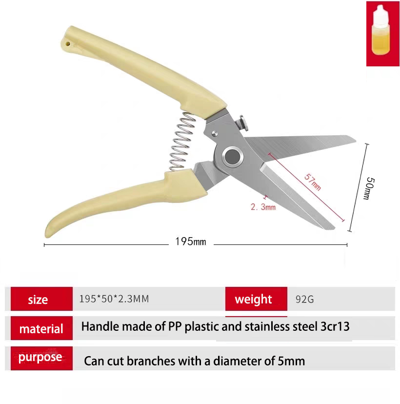 Garden Scissors Secateurs Pruning Shears with Ergonomic Handles Gardening Scissors Bonsai Cutters Tree Hand Tools Pruner: PURPLE