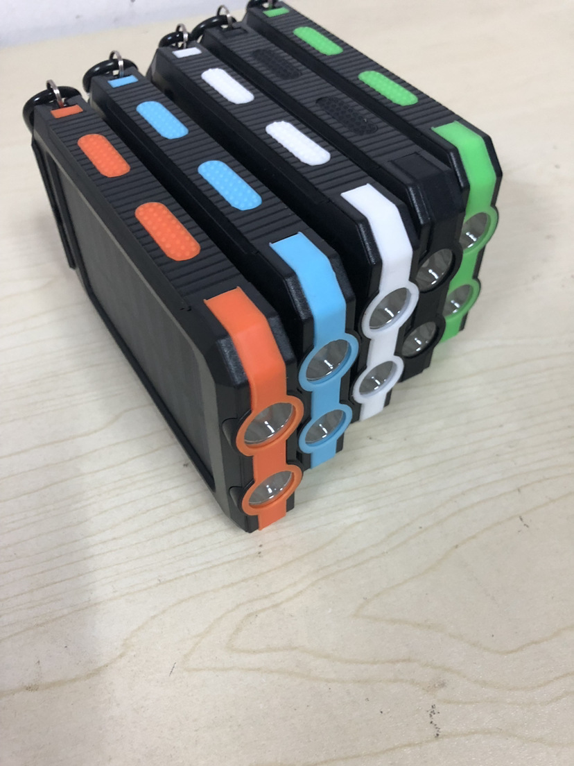 Banco de energia solar carregador portátil de grande capacidade bateria externa para iphone xiaomi ios android tipo-c carregamento rápido