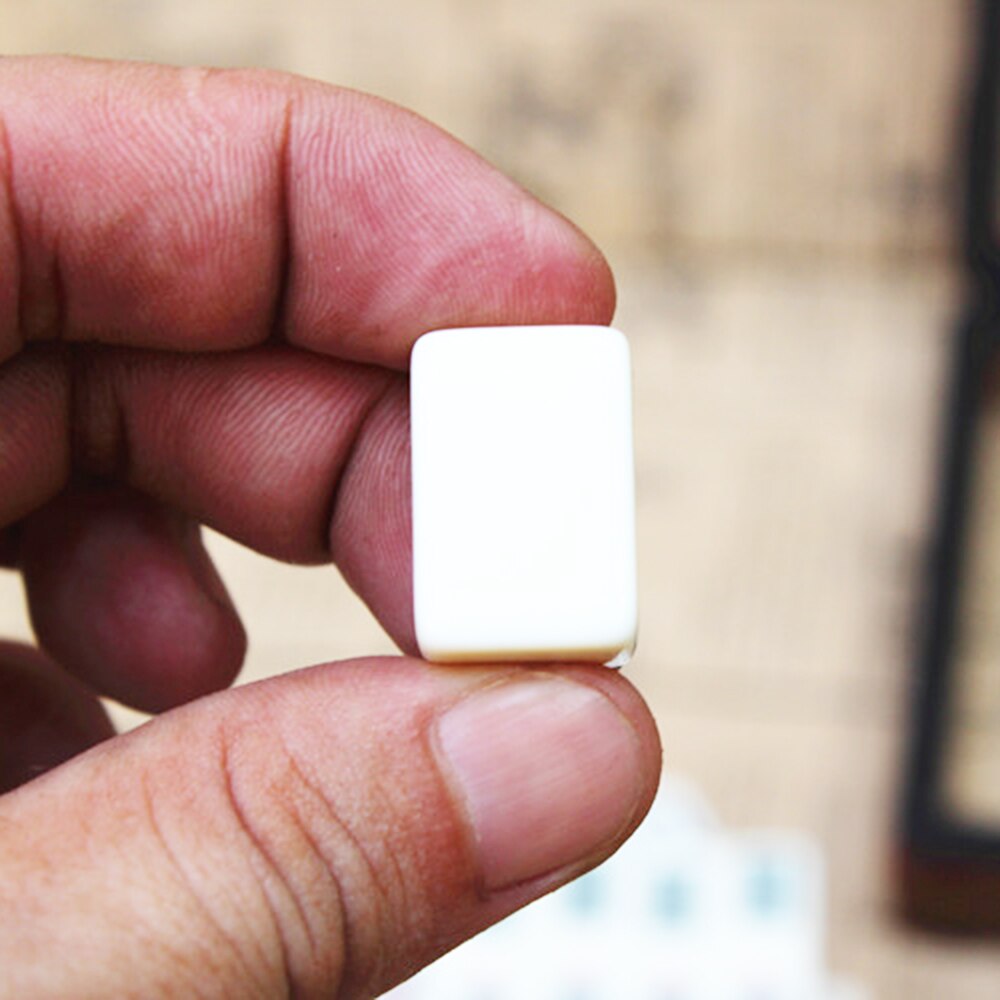Jeu de 144 pièces de Mahjong numérotées chinoises, jouet chinois Portable avec boîte