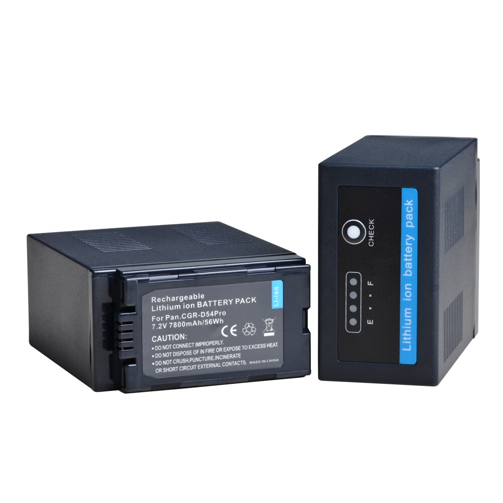 1pc CGR-D54pro CGR D54 D54S Battery with LED Power Indicators for Panasonic AG-AC8PJ,AG-AC90A,AG-HPX250,HC-X1000,AG-HPX255