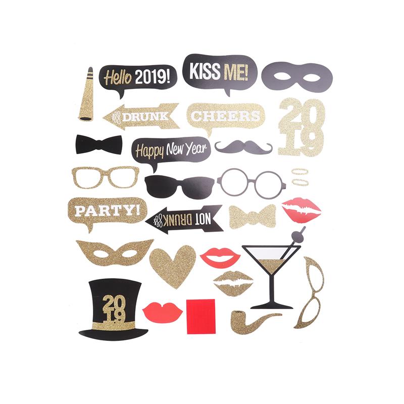 26pcs Photo Taking Props Funny Photograph Props Camera Props Photo Props Party Supplies for Christmas Wedding Year