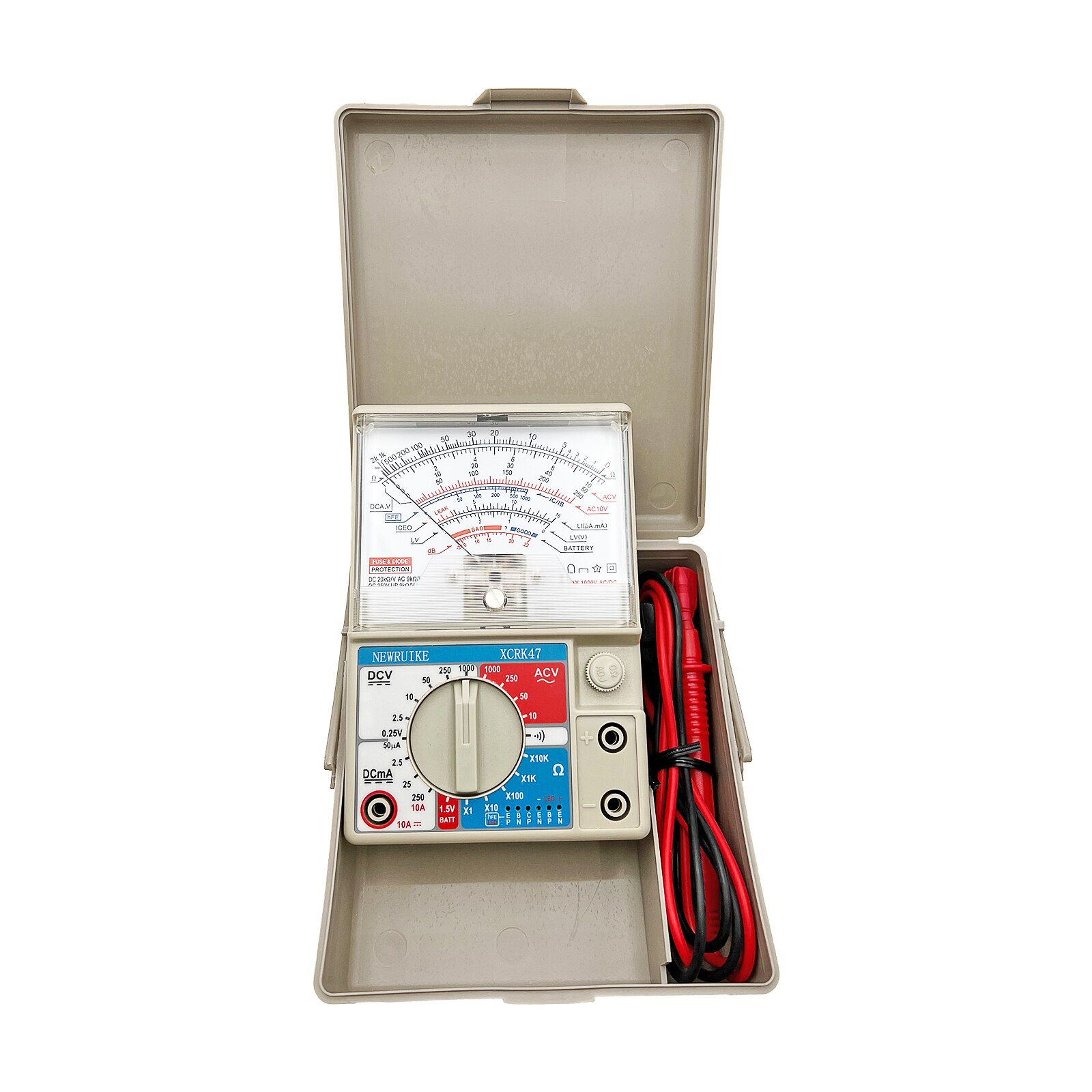 Newruike xcrk 47 analog multimeter høypresisjon mekanisk multi-funksjon multimeter vedlikehold peker multimeter