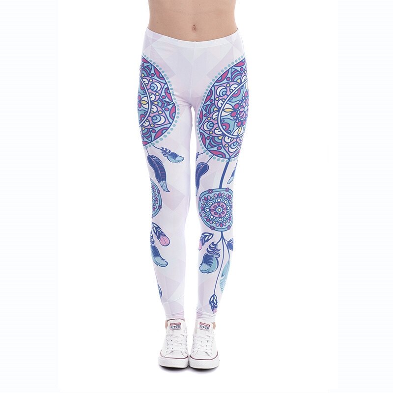 Trendy Digital Print Elastische Workout Leggings Push Up Vrouwen Casual Skinny Sporting Fitness Leggings Broek Broek: 40554