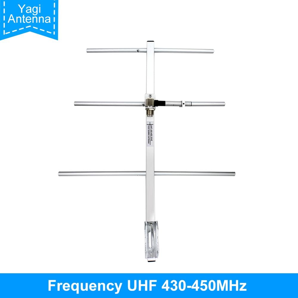 Yagi Antenne UHF430-450MHz High Gain 7DBd SO239 Connector Yagi Gamma Antenne Fit Voor Tyt MD398 Baofeng BF-888S Uhf Walkie Talkie
