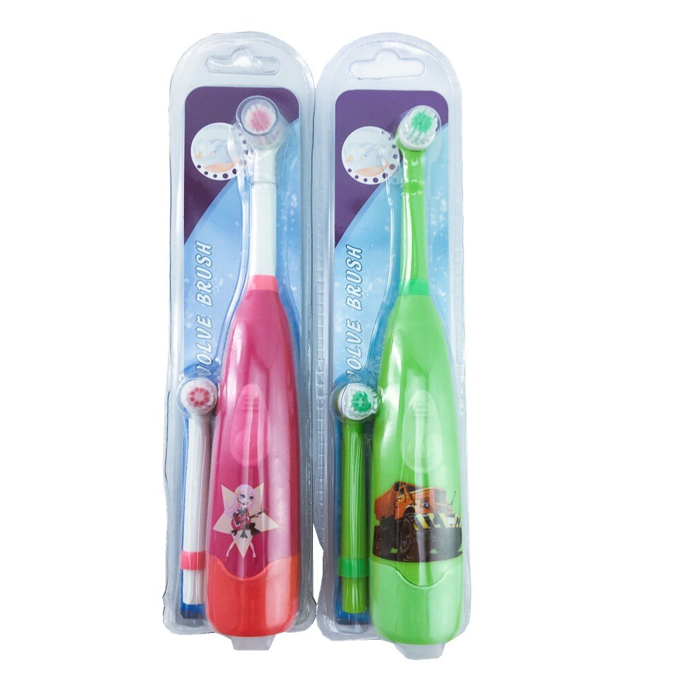 Kids Automatic Electric Toothbrush IPX7 Waterproof Ultrasonic Rotary Tooth Brush with 2 Brush Heads Adult Electric Toothbrush