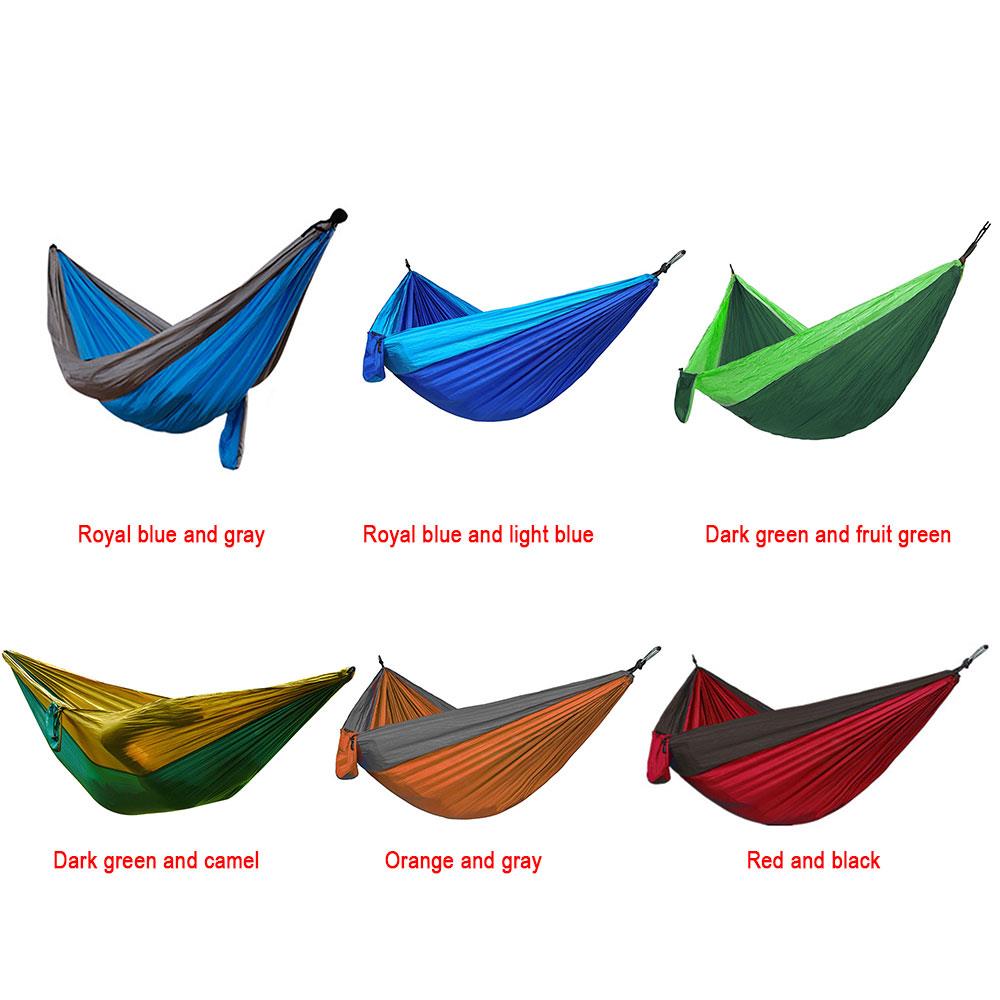 400kg nylon läger camping hängmatta utomhus stark hängande säng utforska hängmatta swing hängande hängmatta vandring tält picknick