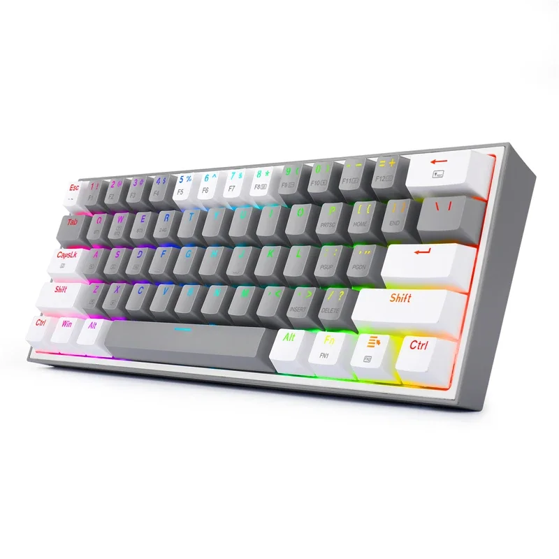 ! K616 Pro TKL Wireless RGB Mechanical Keyboard 5.0 BT/2.4 Ghz/Wired Three Modes 60% Bluetooth Keyboard Linear Red Switch