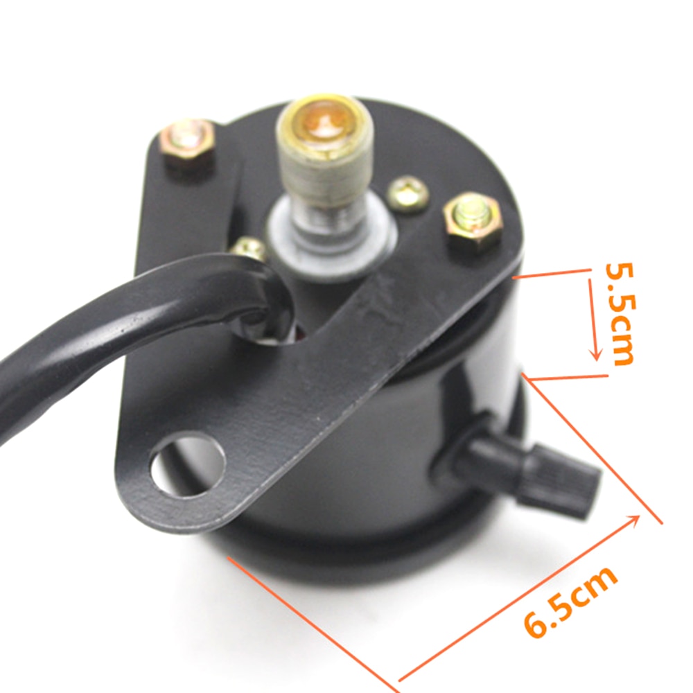 12V universel moto compteur de vitesse odomètre double vitesse compteur avec indicateur LED compteur de vitesse moto rond