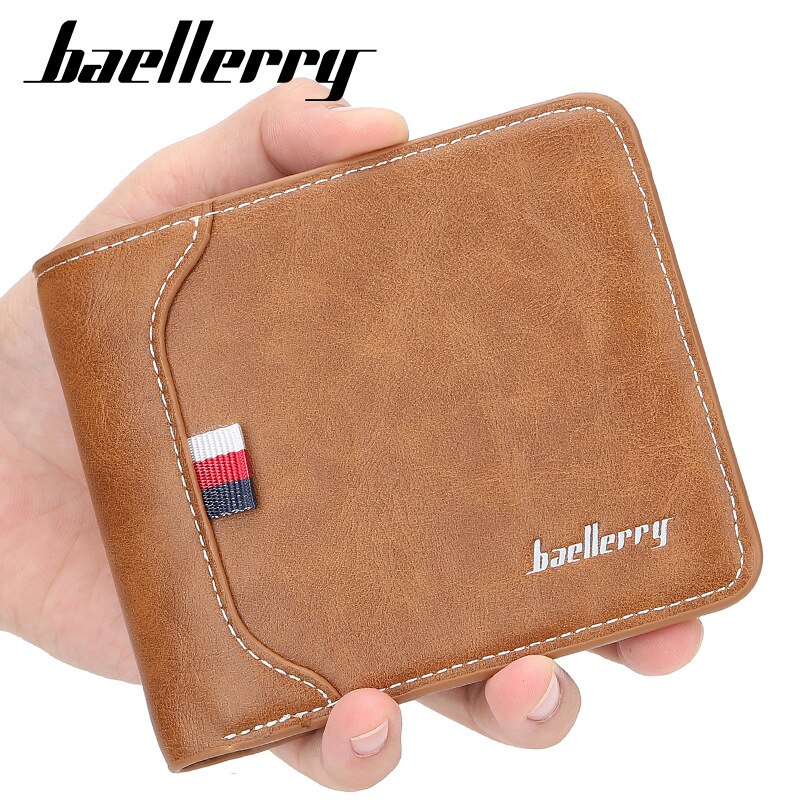Heren pu leren clutch portemonnee kaarthouder mini portemonnee bank creditcard id kaarthouder portemonnee muntvakje  xb35
