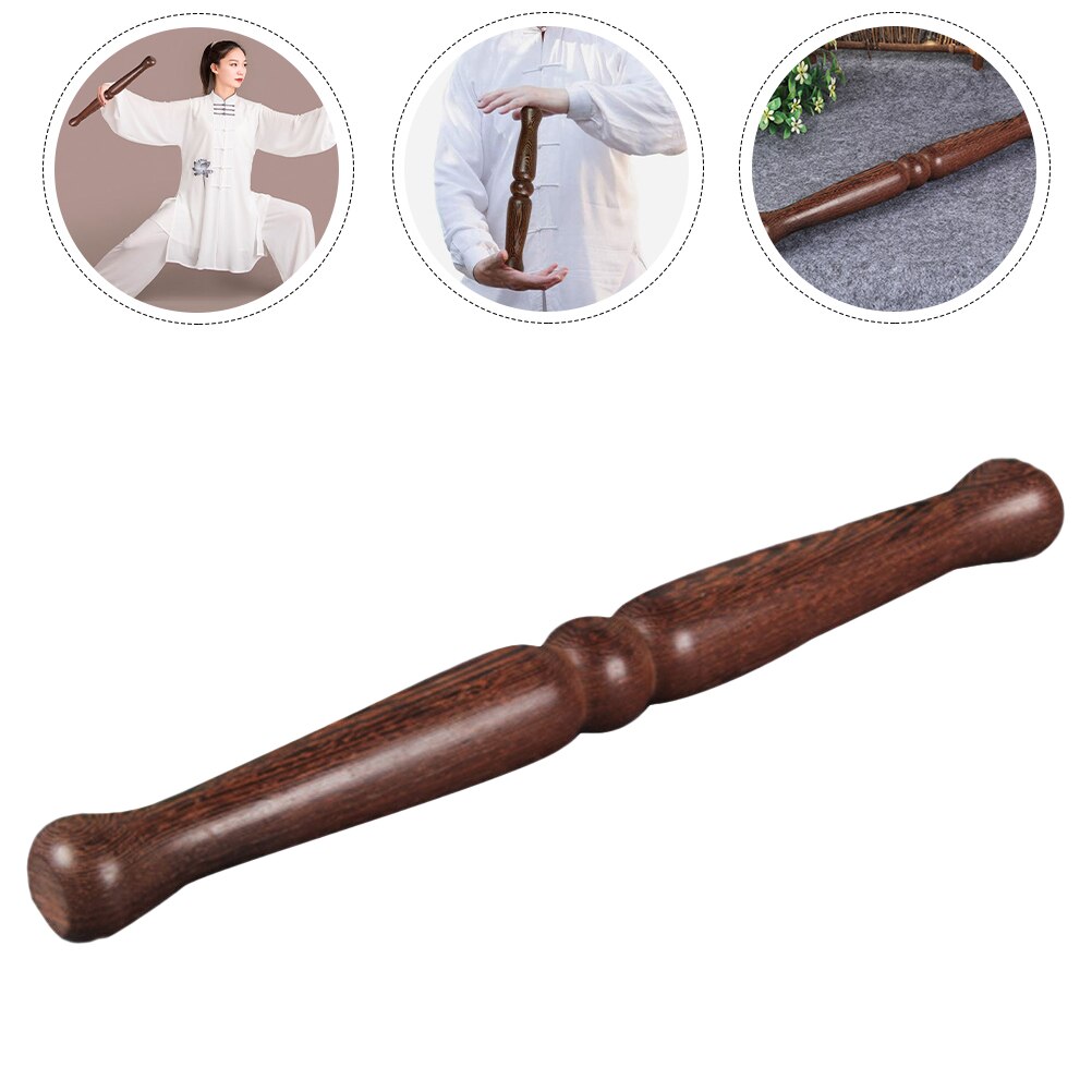 Household Tai Chi Ruler Portable Exercise Stick Wooden Kungfu Stick Exercising Supply