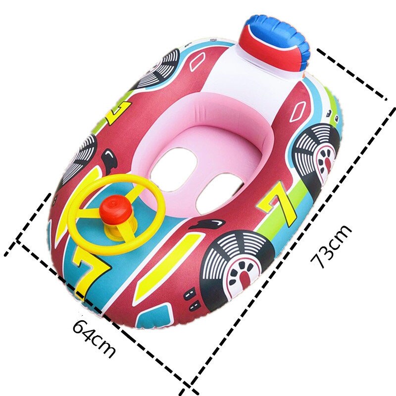 Baby Swimming Float Ring Inflatable Floating Float Lying Swimming Children Circle Inflatable Double Raft Swim Ring Kids Pool Toy: T4