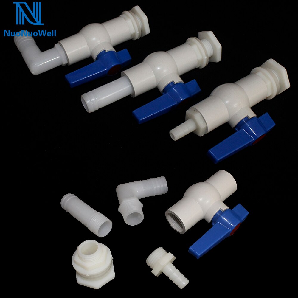 Aquarium Fish Tank Bulkhead Drainage System With Valve Water tower Joint Bucket Accessories For 10/20MM Outlet Flexible Hose