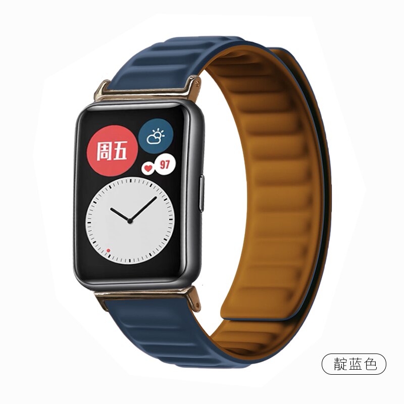 Silicone Loop Watch Strap For Huawei Watch Fit Str... – Grandado